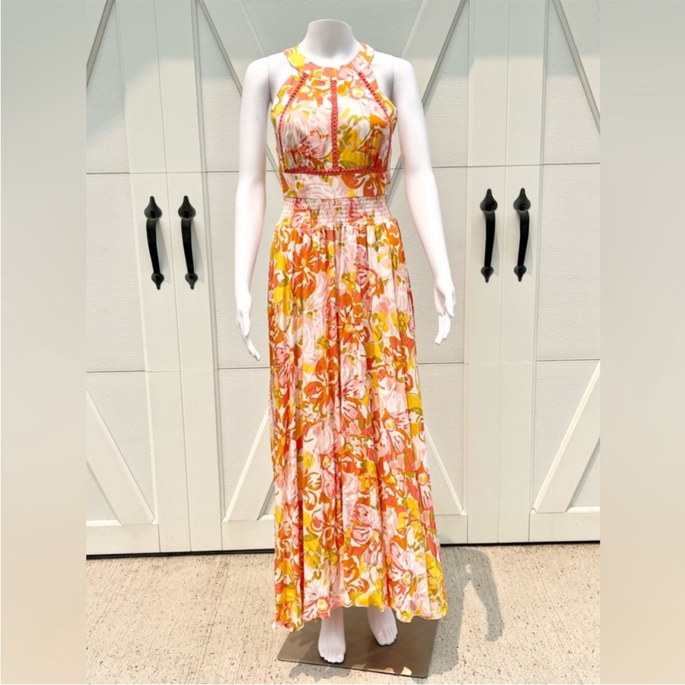 Anthropology Abel the Label maxi halter dress size XS
